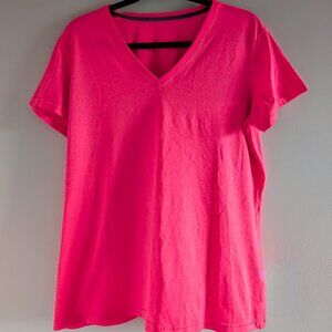 3/$30 Bright Pink Fluorescent Nike work out top